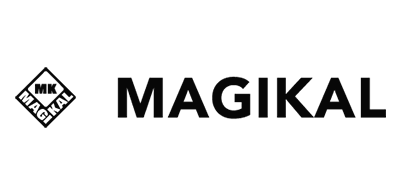Logo di MAGIKAL con scritta nera su sfondo bianco, simbolo della collaborazione con iltecnico2424 SRL per prodotti di riscaldamento di alta qualità.