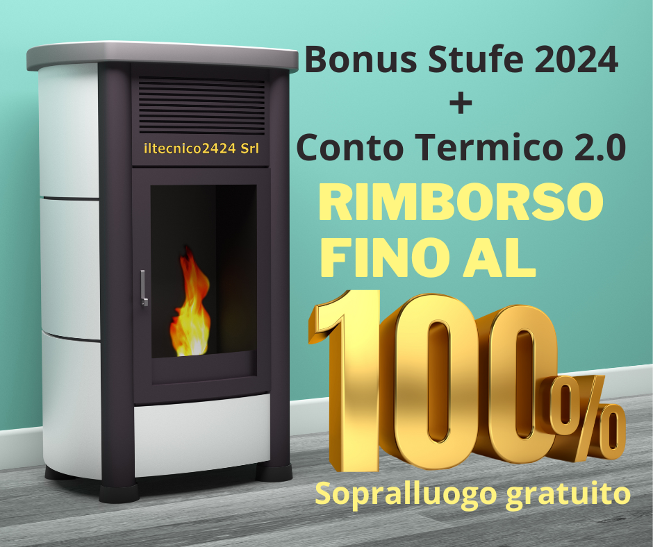 iltecnico2424 offre fornitura, installazione, certificazione, compresa pratica conto termico e bonus regionale per stufa a pellet